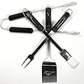 Motorhead Products 4-Piece BBQ Grilling Utensil Set