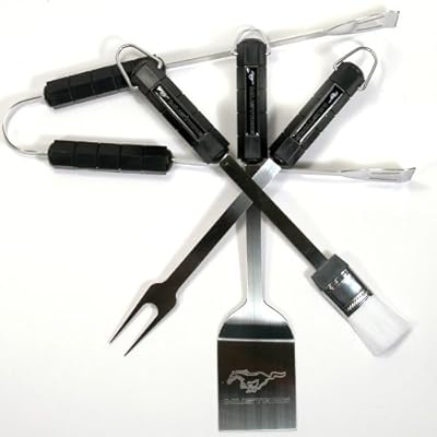 Motorhead Products 4-Piece BBQ Grilling Utensil Set