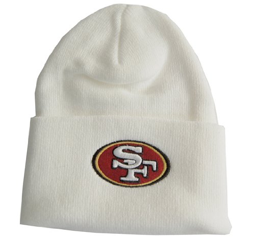 San Francisco 49ers NFL Cuff Beanie - White