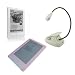 Skque Pink Silicone Skin Case and Screen Protector with White E-book Reader Light for Amazon Kindle DX