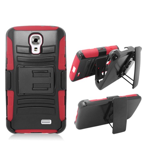 Phone Case for Lg Access LTE Red Edge Cover Kickstand Combo Holster Belt Clip L31g