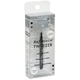 Earth Therapeutics Life + Style Softouch Tweezer, ET16731-Black, 1 Tweezer (Pack of 2)