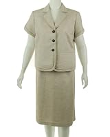 Tahari Kelvin Short Sleeve Skirt Suit