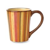 Clay Art Medallion Stripe Mug, Set of 4