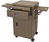 Projector Cart - Brown (Brown / Taupe) (35.25"H x 19.25"W x 18.25"D)