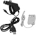 GTMax 2-In-1 USB Data Hotsync & Charging Cable + Black Car Charger + Home Wall AC Travel Charger for Nintendo 3DS / DSI / NDSI