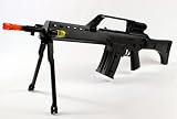 Spring SWAT M9A1 Assault Rifle 230-FPS With Bipod, Laser, Flashlight Two Magazines Airsoft Gun
