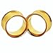 Qmcandy 4 Pairs Stainless Steel Double Twin Flare Flesh Tunnel Ear Plug Gauges 2g