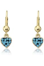 Molly Glitz Girls' 14K Gold-Plated Lever-Back Earrings