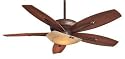 Minka-Aire Fans F599-ORB 54" Calebria Contemporary Oil-Rubbed Bronze Ceiling Fan w/ Light, Wall Ctrl