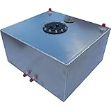 RCi 2151AS Aluminum Fuel Cell With Sending Unit, Natural Aluminum Color, 15 Gallon, 18L x 20W x 10H