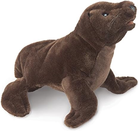 FolkmanisSea Lion Pup Hand Puppet, Brown, 1 EA