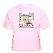 Cow Eating a Big Ronald Burger at a Fast Food Joint - Toddler Light-Pink-T-Shirt (3T)