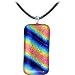 Holly Lynn Radiant Pink Rainbow Dichroic Glass Necklace