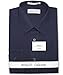 Biagio Men's 100% Cotton Solid Navy Blue Color Dress Shirt w/Convertible Cuffs