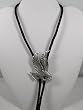 Diamondcut Pewter Flying Eagle Bolo Tie