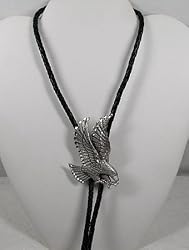 Diamondcut Pewter Flying Eagle Bolo Tie