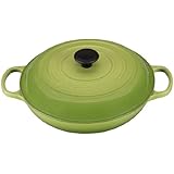 Le Creuset Signature Enameled Cast-Iron 5-Quart Round Braiser, Palm