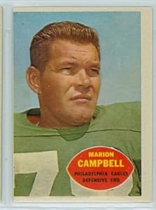 1960 Topps FB 90 Marion Campbell Eagles Very Good to Excellent