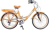 GREENLINE 24 Electric Beach Cruiser Electric Bicycle Bike - Ladies Orange