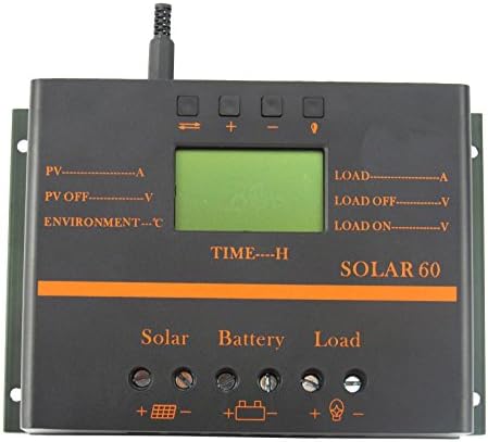 Qianqsun® 60A LCD Solar Battery Regulator Charge Discharge Controller 12V 24V With USB