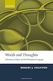 Words and thoughts : subsentences, ellipsis, and the philosophy of language