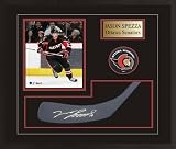 Jason Spezza Framed Autographed/Hand Signed Stick Blade And Hockey Puck Senators