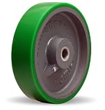 Hamilton W-820-DB-1/2 8 Diameter x 2 Width Duralast Polyurethane (95A) on Cast Iron Wheel with Sealed Precision Ball Bearing, 1500lbs Capacity
