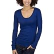 Mossimo Supply Co. Juniors Rolled Edge Pullover - Waterloo Blue