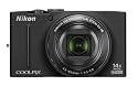 Nikon COOLPIX S8200 16.1 MP CMOS Digital Camera with 14x Optical Zoom NIKKOR ED Glass Lens and Full HD 1080p Video (Black)