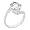 Round Cut Cubic Zirconia Promise Wedding Engagement Solitaire Ring
