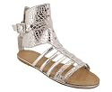 Strappy Studded Snake Ankle Cuff Sandal
