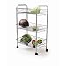 Kitchen Craft Chrome Plated 3 Tier Trolley 43cm x 28cm x 66cm