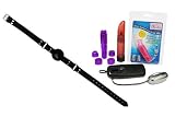 1 3/4" Black Ball Gag With Buckle Bundle - Adult Toy Sex Kit