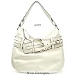 in Vogue Belt Design Shoulder Hobo - White