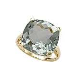 10.20 cttw Genuine Green Amethyst Ring by Effy Collection� in 14k Yellow Gold Size 6