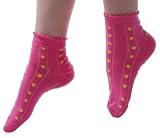 STEVE MADDEN Flora Crochet Stripe Anklet Womens Socks