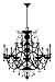 Peel and Stick Wall Decal - Rhinestone Chandelier