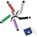 GTMax 5pc Cellphone Tablet Touch Screen Stylus Pen + Bluemall Memory Card Case for Samsung Galaxy S2 I9100/I777, Epic Touch 4G D710, Hercules T989, Galaxy Tab 7inch, Galaxy Tab ; iphone 4, 4S, Acer Iconia Tab A100, , iPad, Kindle Fire. Toshiba Thrive, ASUS Eee Slate, Coby Kyros, Motorola Xoom Android, HP TouchPad Tablet