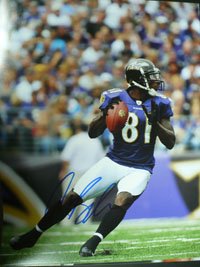 Signed Boldin, Anquan (Baltimore Ravens) 11x14 Photo