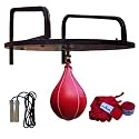 Speedball Platform Sets Genuine Cowhide leather, wooden platform with complete fixing and metal wall brackets sets Punching Balls & Swivel Red Ball leather skipping rope Poly Cotton Hand Wraps Red