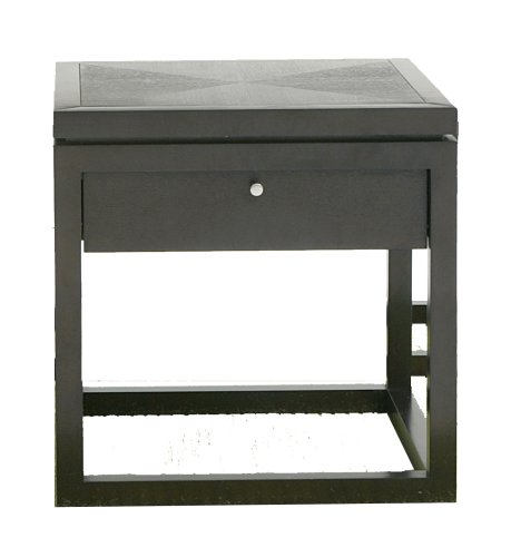 Pinzon Ellington Wood Side Table, Java