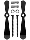 Pair of Coated Steel Propeller Shutter Dogs - Lag Mounted.