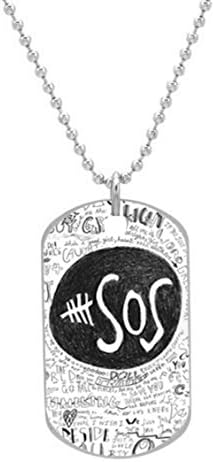 5 Seconds of Summer SOS Custom OvaL Dog Tag (Large Size) Pet Tag Cat Animal Tag