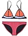 MUXILOVE Women Neoprene Wet Suit Top & Bottom Bikini Swimsuit Swimwear