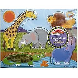Melissa & Doug Zoo Animals Touch and Feel Puzzle