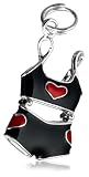 Sterling Silver Epoxy Black Bikini Charm