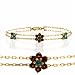 Yellow Gold Multi-Color Semi Precious Stone Bracelet