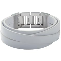 Fossil Damen-Armband Leder gewickelt weiss 16,5+2 cm JF86104040
