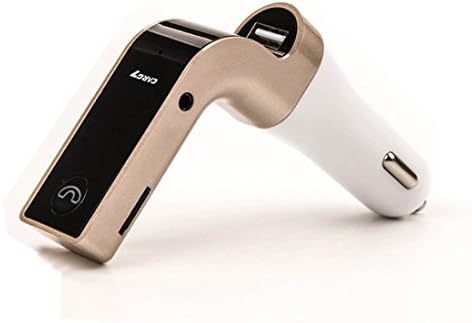 KBTEL G7 Bluetooth FM Transmitter With TF/USB flash drives Music Player Hands-free Calling SD and USB Charger (Gold)